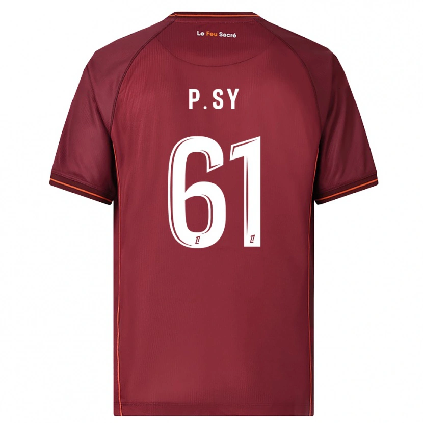 Danxen Män Pape Sy #61 Bourgogne Vit Hemmatröja Matchtröjor 2025/26 Tröjor T-Tröja