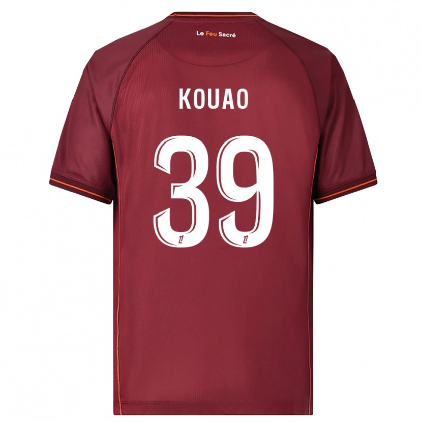 Danxen Män Koffi Kouao #39 Bourgogne Vit Hemmatröja Matchtröjor 2025/26 Tröjor T-Tröja