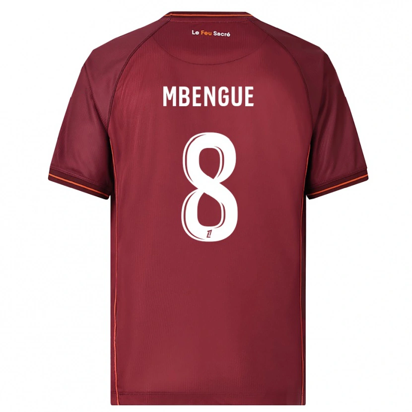 Danxen Män Seynabou Mbengue #8 Bourgogne Vit Hemmatröja Matchtröjor 2025/26 Tröjor T-Tröja