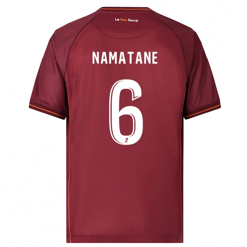 Danxen Män Joseph Namatane #6 Bourgogne Vit Hemmatröja Matchtröjor 2025/26 Tröjor T-Tröja