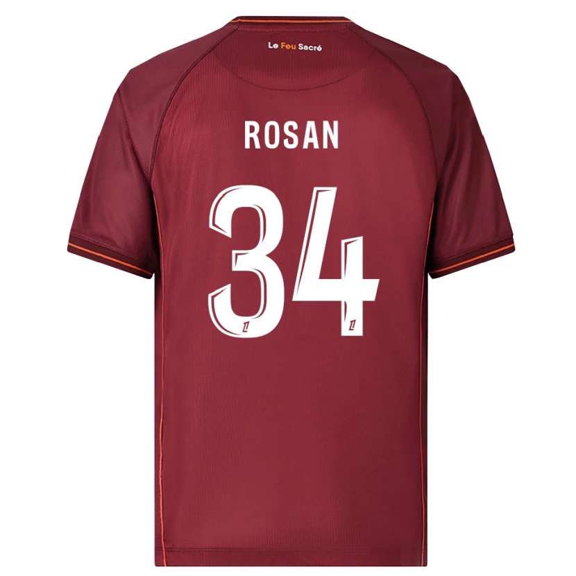 Danxen Män Kaylia Rosan #34 Bourgogne Vit Hemmatröja Matchtröjor 2025/26 Tröjor T-Tröja