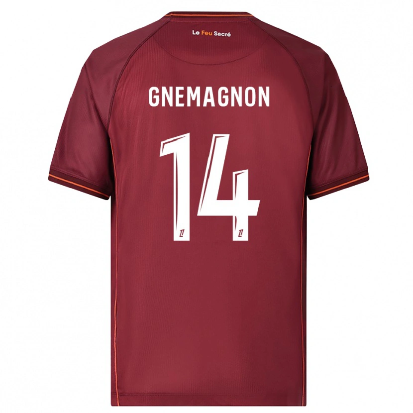 Danxen Män Mahi Gnemagnon #14 Bourgogne Vit Hemmatröja Matchtröjor 2025/26 Tröjor T-Tröja