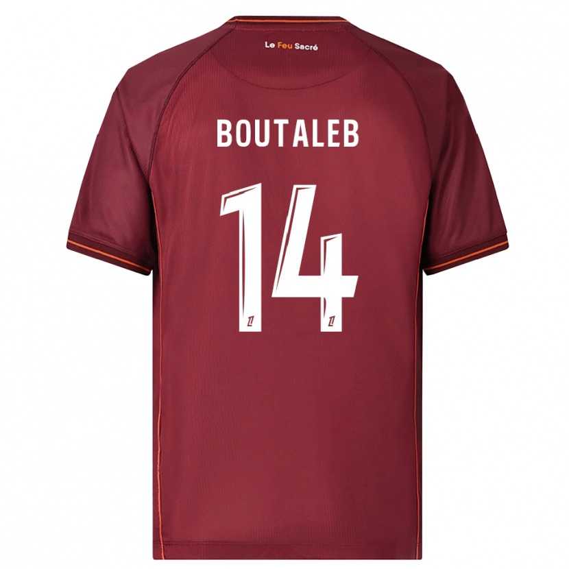 Danxen Män Inès Boutaleb #14 Bourgogne Vit Hemmatröja Matchtröjor 2025/26 Tröjor T-Tröja
