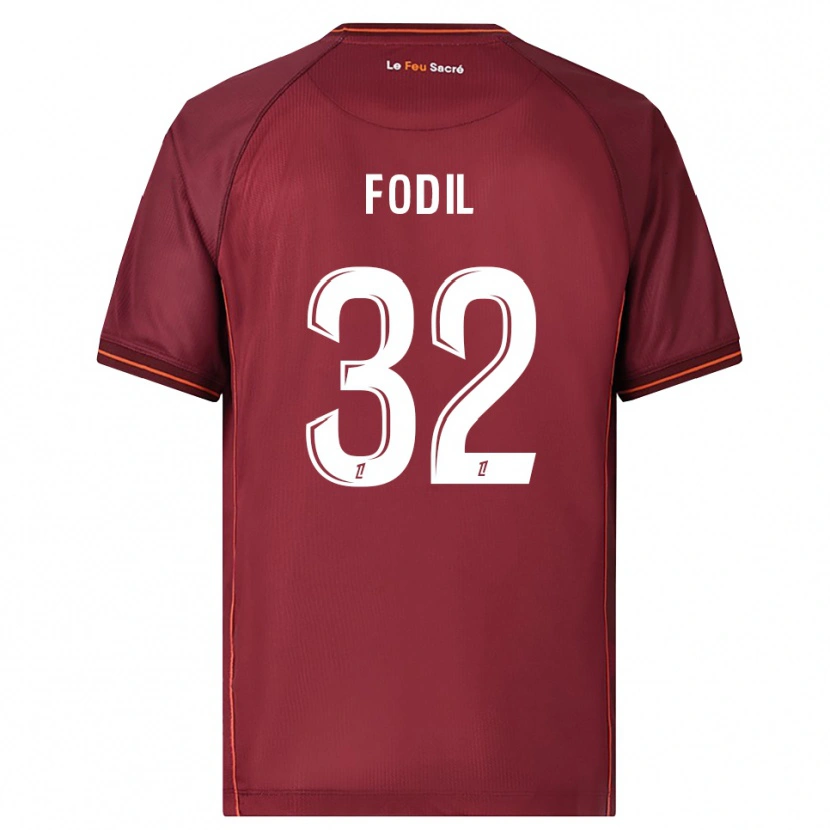 Danxen Män Maria Fodil #32 Bourgogne Vit Hemmatröja Matchtröjor 2025/26 Tröjor T-Tröja