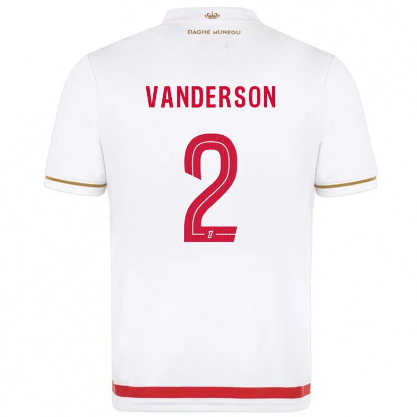 Danxen Män Vanderson #2 Röd Vit Hemmatröja Matchtröjor 2025/26 Tröjor T-Tröja