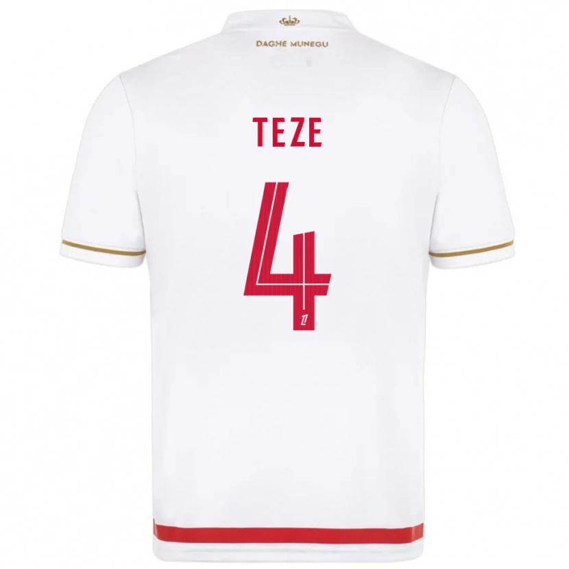 Danxen Män Jordan Teze #4 Röd Vit Hemmatröja Matchtröjor 2025/26 Tröjor T-Tröja