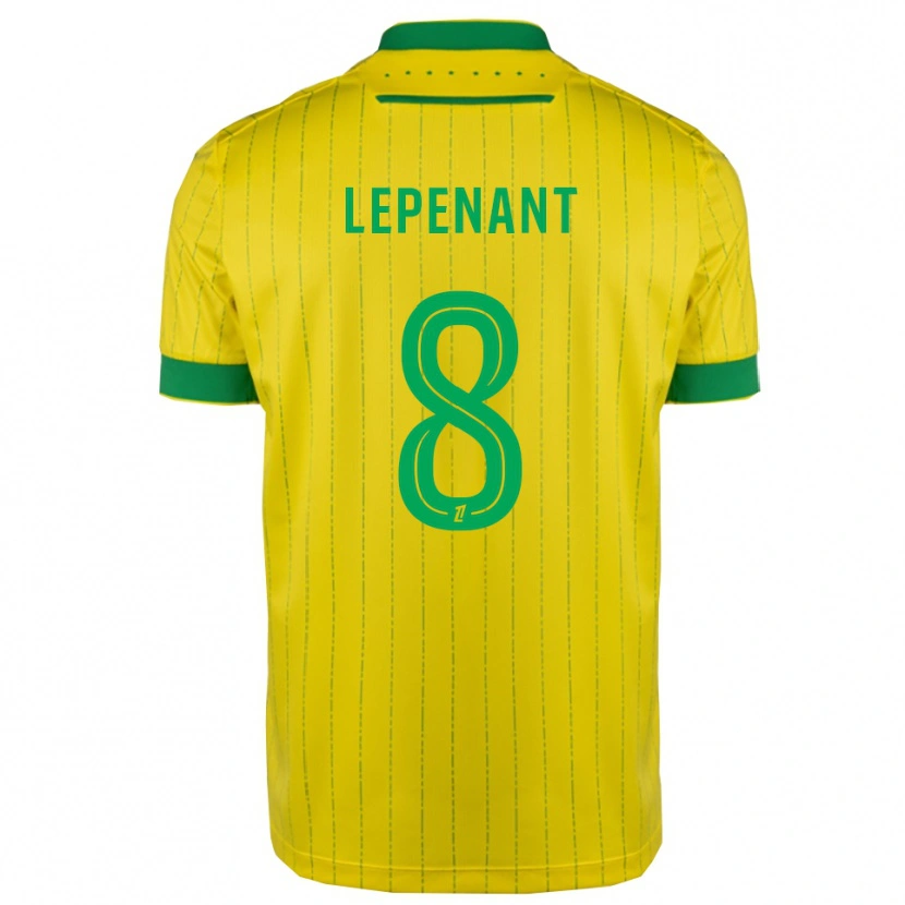 Danxen Män Johann Lepenant #8 Gul Grön Hemmatröja Matchtröjor 2025/26 Tröjor T-Tröja
