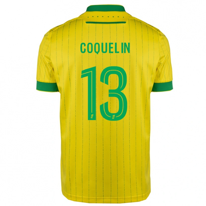 Danxen Män Francis Coquelin #13 Gul Grön Hemmatröja Matchtröjor 2025/26 Tröjor T-Tröja