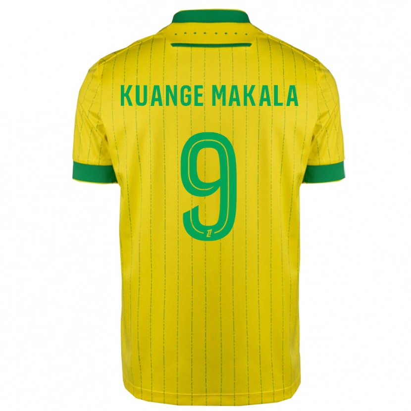 Danxen Män Jordi Kuange Makala #9 Gul Grön Hemmatröja Matchtröjor 2025/26 Tröjor T-Tröja