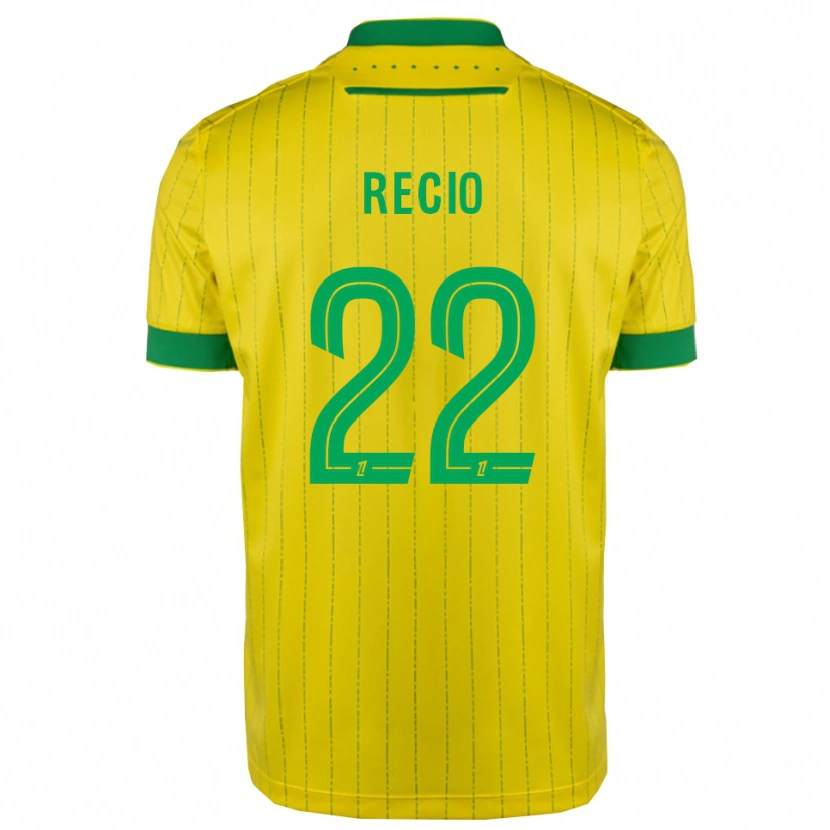 Danxen Män Andrea Recio #22 Gul Grön Hemmatröja Matchtröjor 2025/26 Tröjor T-Tröja