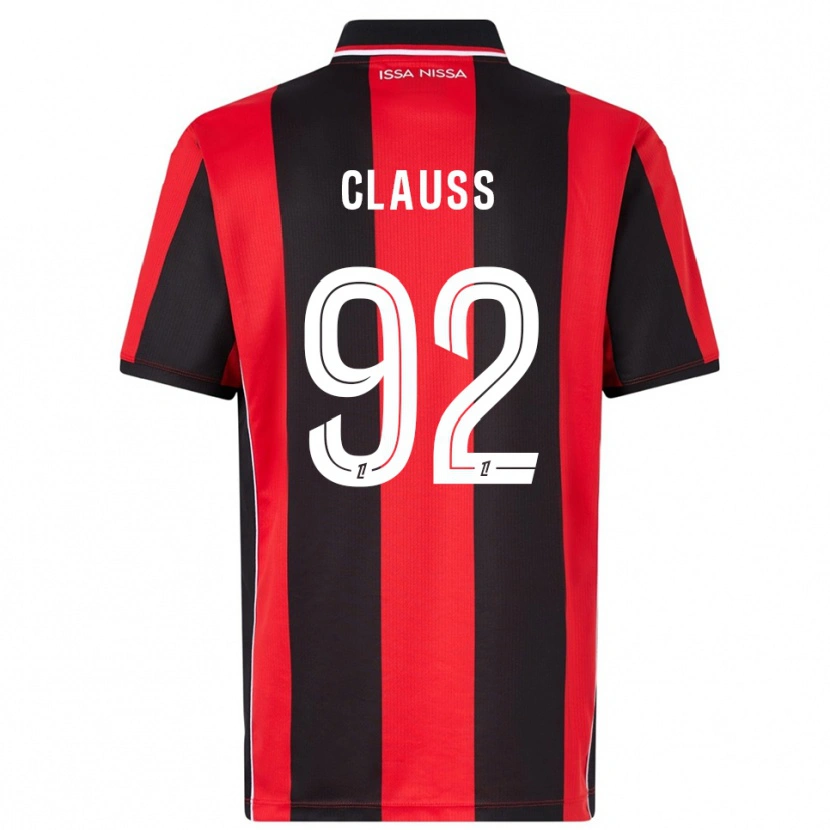 Danxen Män Jonathan Clauss #92 Röd Svart Hemmatröja Matchtröjor 2025/26 Tröjor T-Tröja