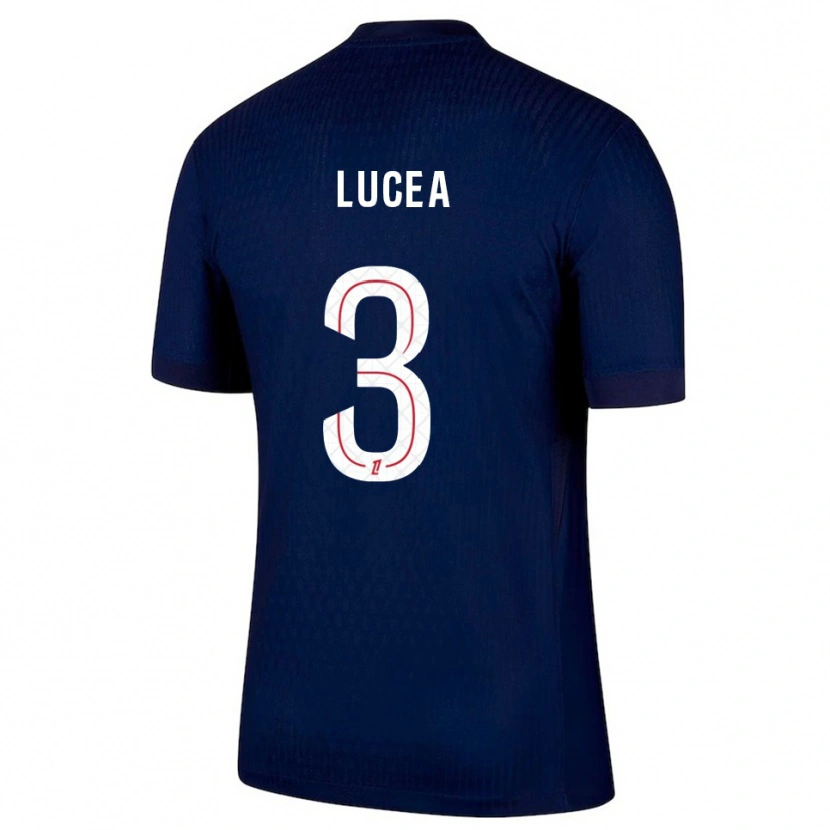 Danxen Män Dimitri Lucea #3 Marinblå Röd Hemmatröja Matchtröjor 2025/26 Tröjor T-Tröja