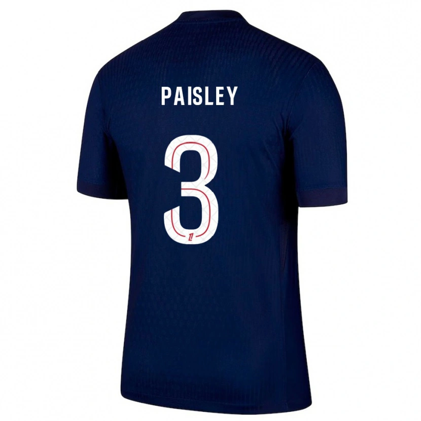 Danxen Män Jarell Paisley #3 Marinblå Röd Hemmatröja Matchtröjor 2025/26 Tröjor T-Tröja