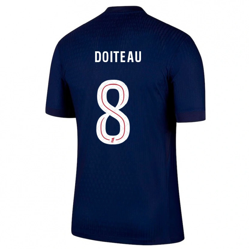 Danxen Män Benoit Doiteau #8 Marinblå Röd Hemmatröja Matchtröjor 2025/26 Tröjor T-Tröja