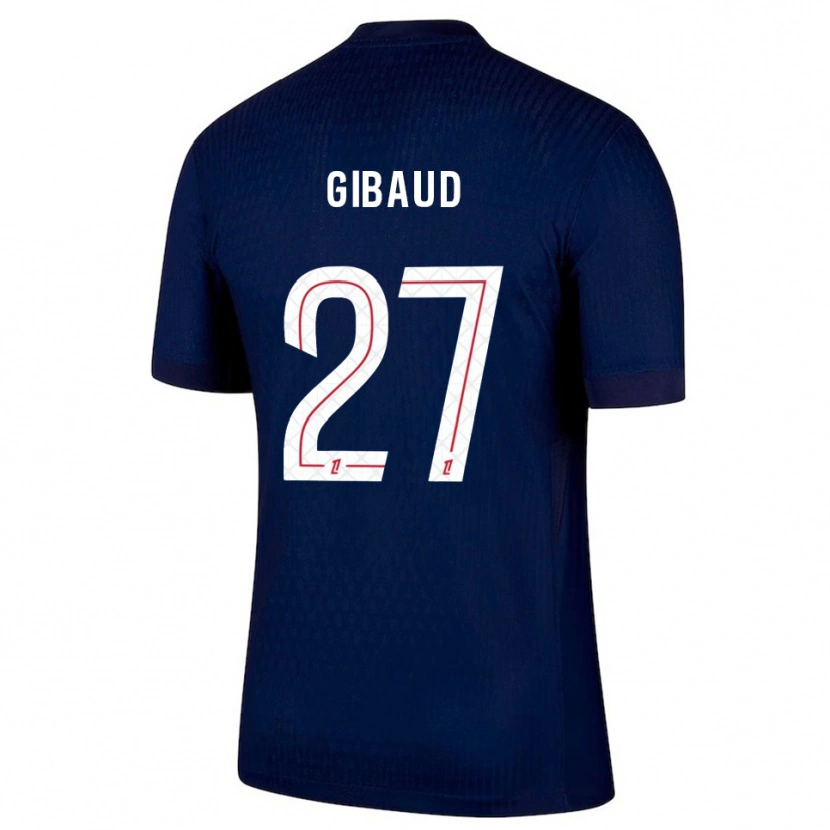 Danxen Män Pierre Gibaud #27 Marinblå Röd Hemmatröja Matchtröjor 2025/26 Tröjor T-Tröja