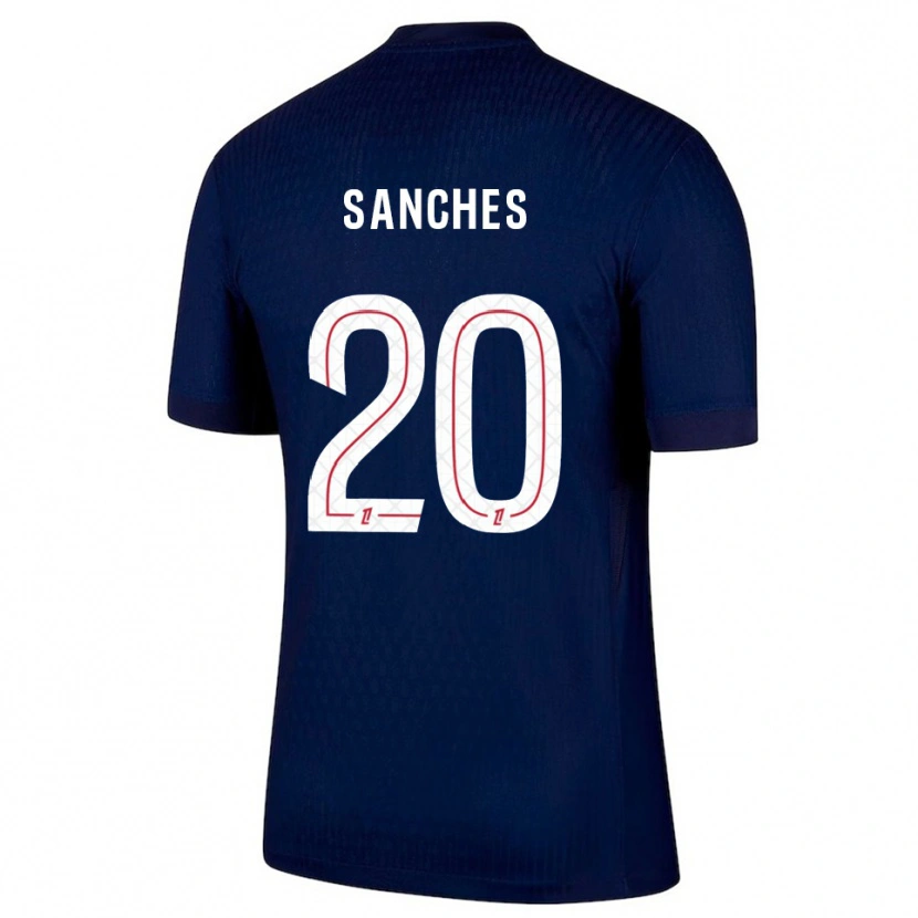 Danxen Män Cédric Sanches #20 Marinblå Röd Hemmatröja Matchtröjor 2025/26 Tröjor T-Tröja