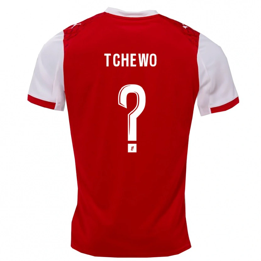 Danxen Män Ryan Tchapda Tchewo #0 Röd Vit Hemmatröja Matchtröjor 2025/26 Tröjor T-Tröja