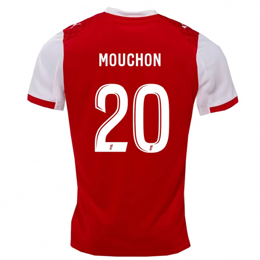 Danxen Män Noemie Mouchon #20 Röd Vit Hemmatröja Matchtröjor 2025/26 Tröjor T-Tröja
