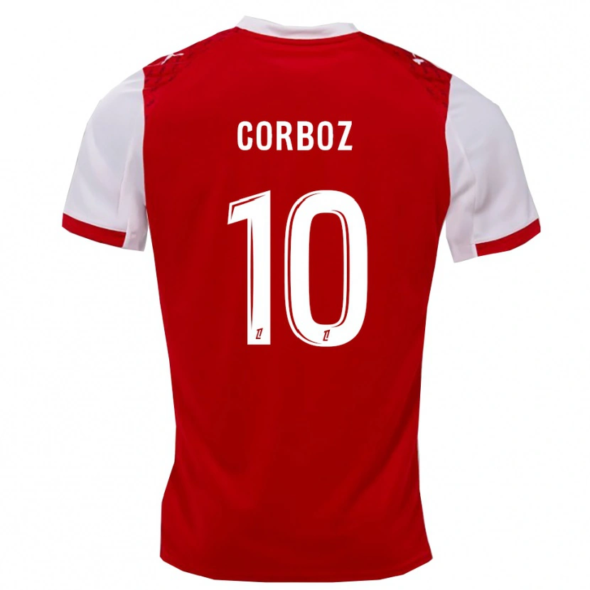 Danxen Män Rachel Corboz #10 Röd Vit Hemmatröja Matchtröjor 2025/26 Tröjor T-Tröja