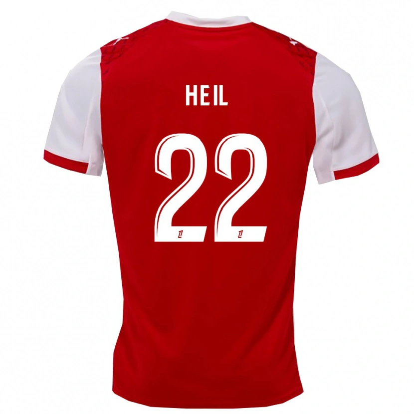 Danxen Män Manon Heil #22 Röd Vit Hemmatröja Matchtröjor 2025/26 Tröjor T-Tröja