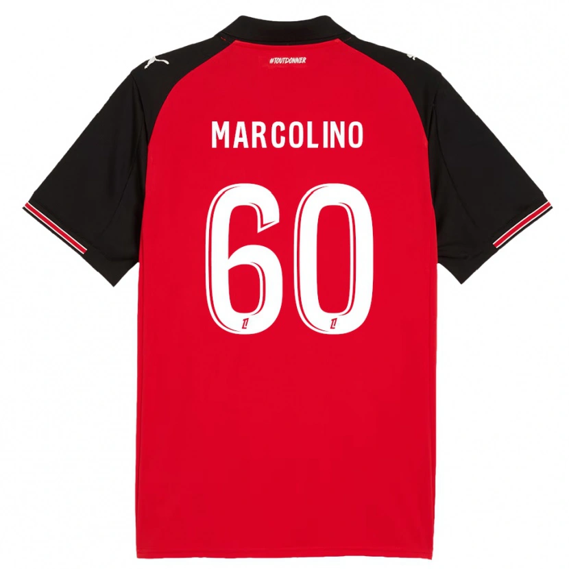 Danxen Män Henrick Do Marcolino #60 Röd Svart Hemmatröja Matchtröjor 2025/26 Tröjor T-Tröja