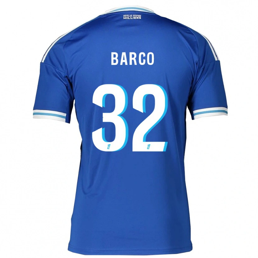 Danxen Män Valentín Barco #32 Blå Vit Hemmatröja Matchtröjor 2025/26 Tröjor T-Tröja