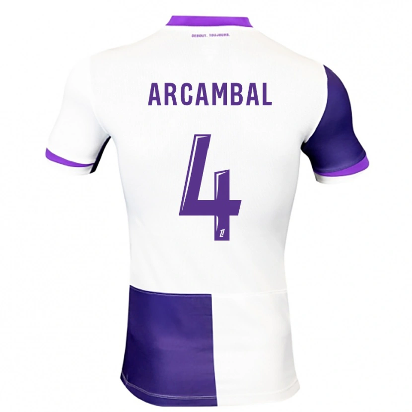 Danxen Män Anais Arcambal #4 Lila Vit Hemmatröja Matchtröjor 2025/26 Tröjor T-Tröja