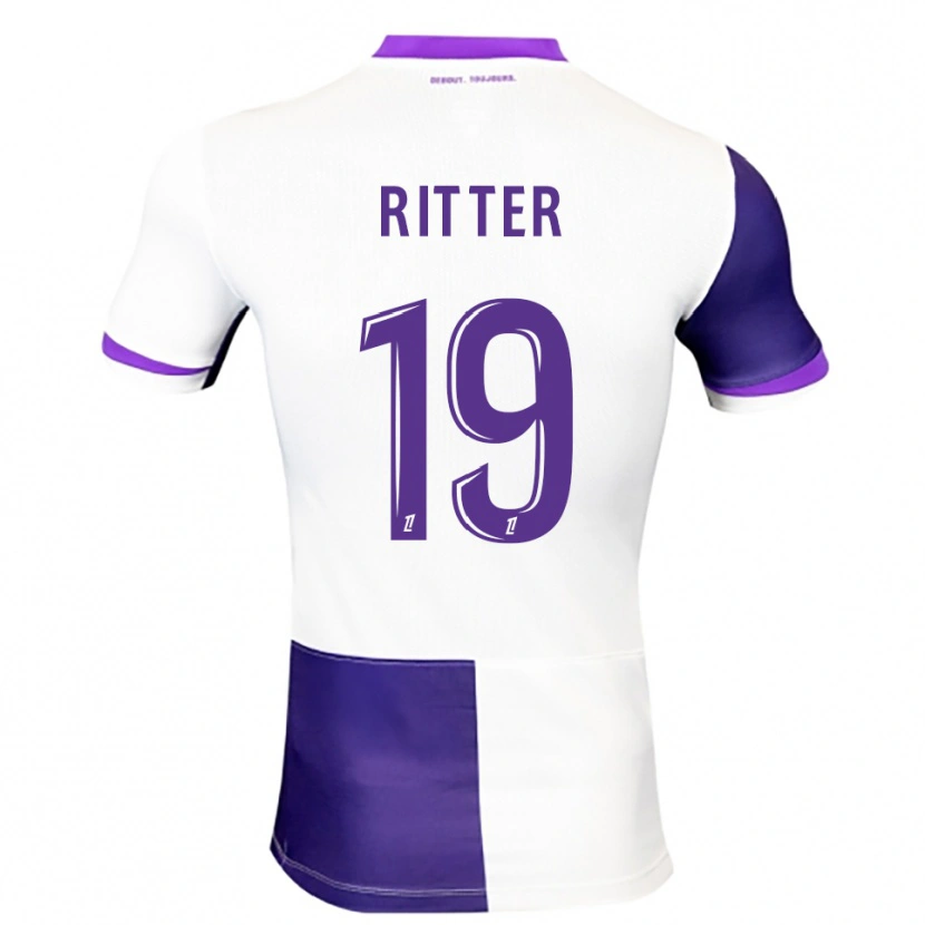 Danxen Män Morgane Ritter #19 Lila Vit Hemmatröja Matchtröjor 2025/26 Tröjor T-Tröja