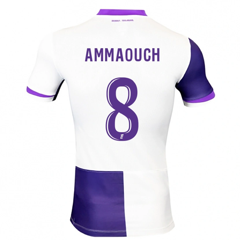 Danxen Män Aymen Amaaouch #8 Lila Vit Hemmatröja Matchtröjor 2025/26 Tröjor T-Tröja
