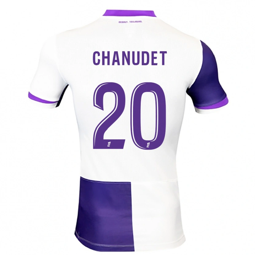 Danxen Män Coralie Chanudet #20 Lila Vit Hemmatröja Matchtröjor 2025/26 Tröjor T-Tröja