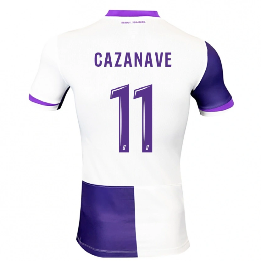 Danxen Män Julie Cazanave #11 Lila Vit Hemmatröja Matchtröjor 2025/26 Tröjor T-Tröja