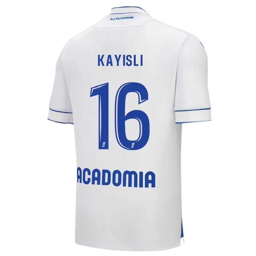 Danxen Män Mehmet Kayisli #16 Vit Blå Hemmatröja Matchtröjor 2025/26 Tröjor T-Tröja