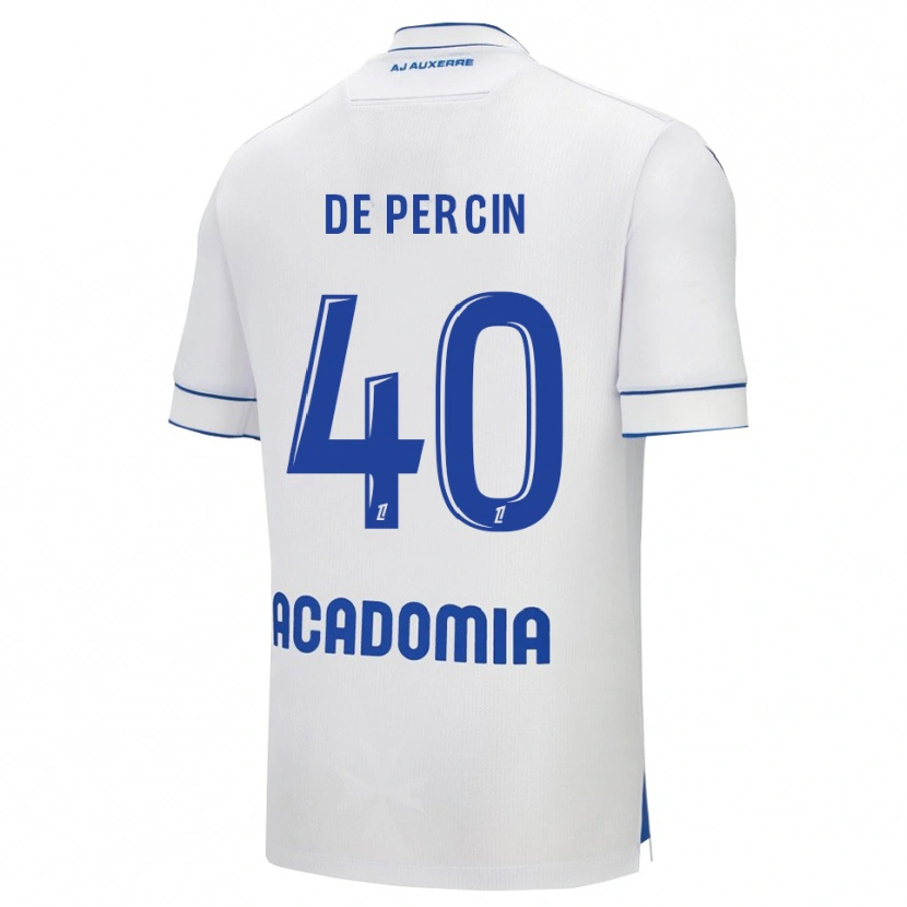 Danxen Män Théo De Percin #40 Vit Blå Hemmatröja Matchtröjor 2025/26 Tröjor T-Tröja