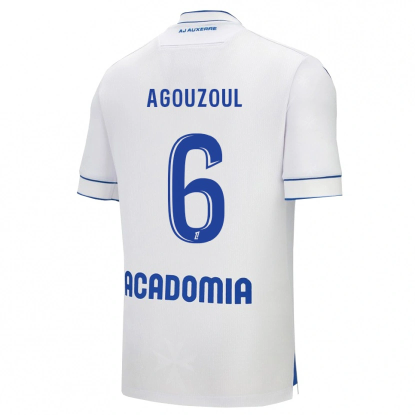 Danxen Män Saad Agouzoul #6 Vit Blå Hemmatröja Matchtröjor 2025/26 Tröjor T-Tröja
