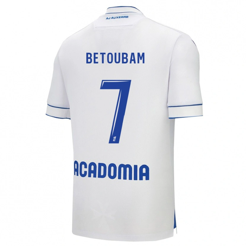 Danxen Män Clément Betoubam #7 Vit Blå Hemmatröja Matchtröjor 2025/26 Tröjor T-Tröja
