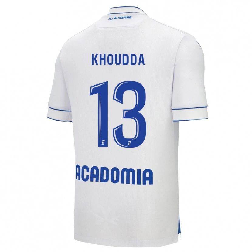 Danxen Män Youssef Khoudda #13 Vit Blå Hemmatröja Matchtröjor 2025/26 Tröjor T-Tröja