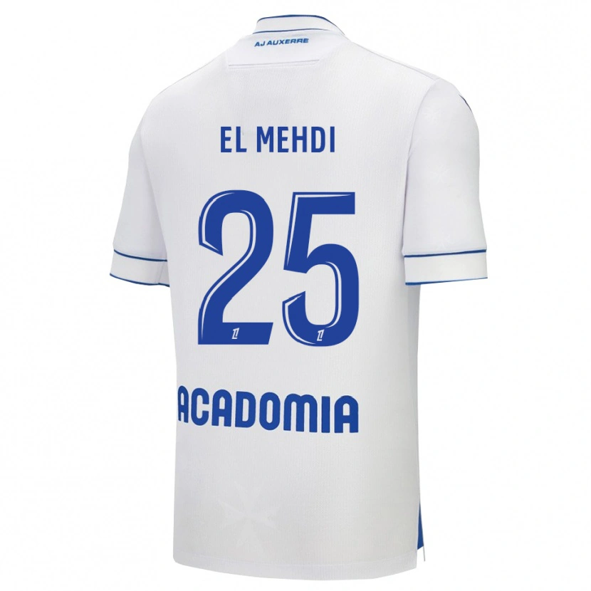 Danxen Män Chihab El Mehdi #25 Vit Blå Hemmatröja Matchtröjor 2025/26 Tröjor T-Tröja
