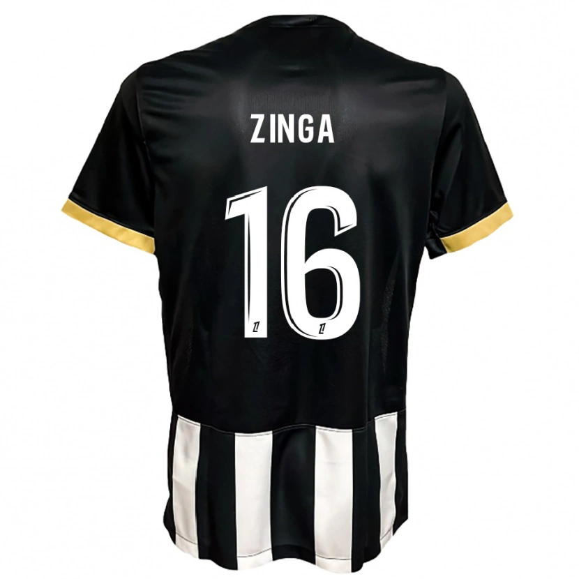 Danxen Män Melvin Zinga #16 Svart Vit Hemmatröja Matchtröjor 2025/26 Tröjor T-Tröja
