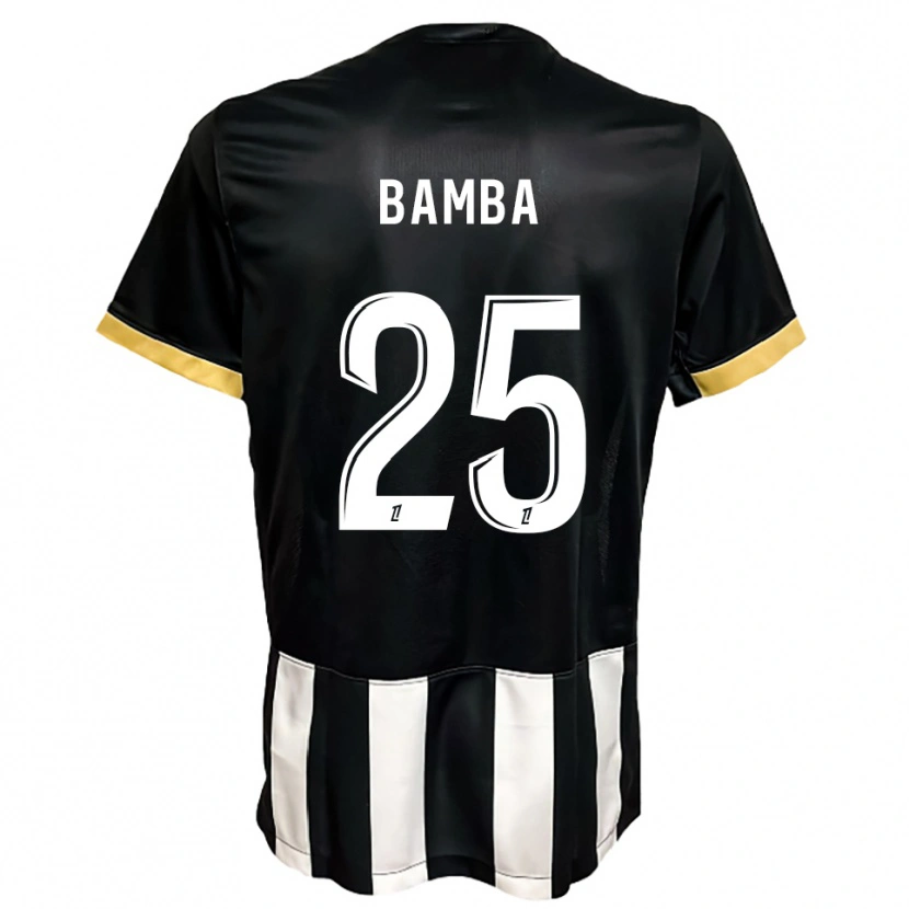 Danxen Män Abdoulaye Bamba #25 Svart Vit Hemmatröja Matchtröjor 2025/26 Tröjor T-Tröja