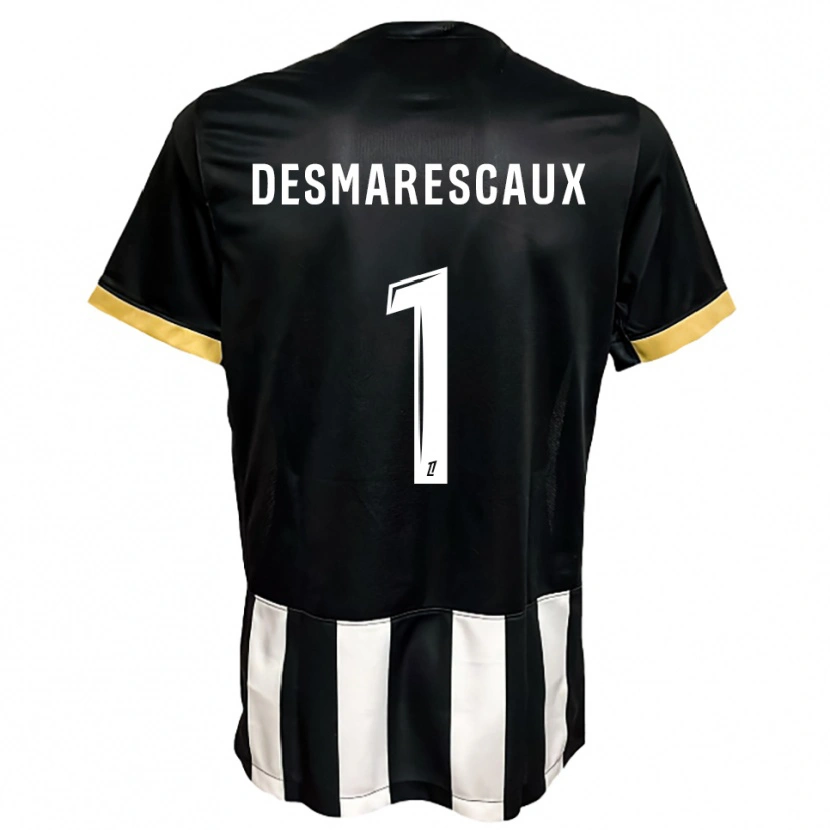 Danxen Män Émile Desmarescaux #1 Svart Vit Hemmatröja Matchtröjor 2025/26 Tröjor T-Tröja