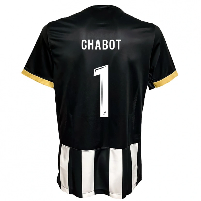 Danxen Män Max-Edgar Chabot #1 Svart Vit Hemmatröja Matchtröjor 2025/26 Tröjor T-Tröja