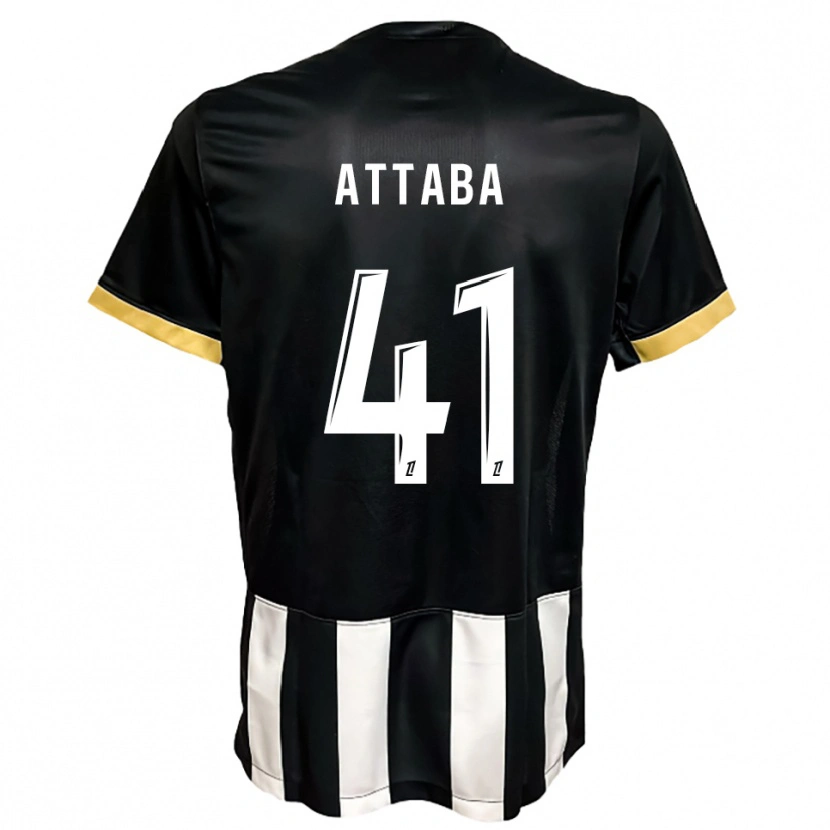 Danxen Män Sofian Attaba #41 Svart Vit Hemmatröja Matchtröjor 2025/26 Tröjor T-Tröja