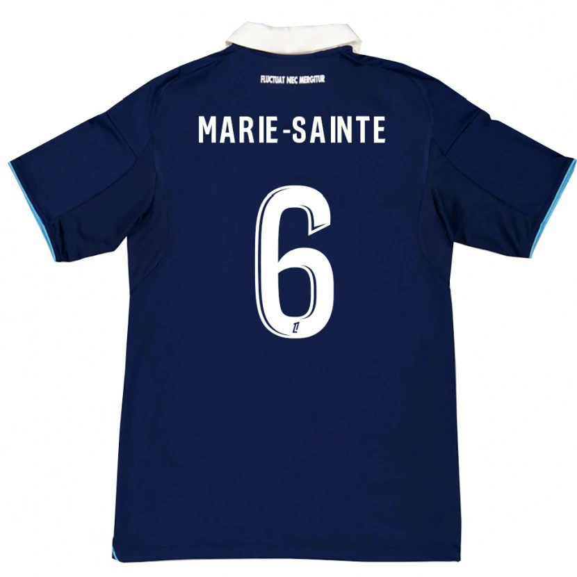 Danxen Män Andrew Marie-Sainte #6 Mörkblå Vit Hemmatröja Matchtröjor 2025/26 Tröjor T-Tröja