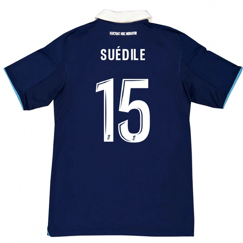 Danxen Män Layvin Suédile #15 Mörkblå Vit Hemmatröja Matchtröjor 2025/26 Tröjor T-Tröja