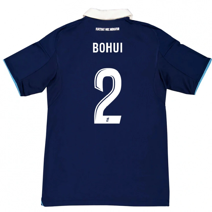 Danxen Män Isaiah Bohui #2 Mörkblå Vit Hemmatröja Matchtröjor 2025/26 Tröjor T-Tröja