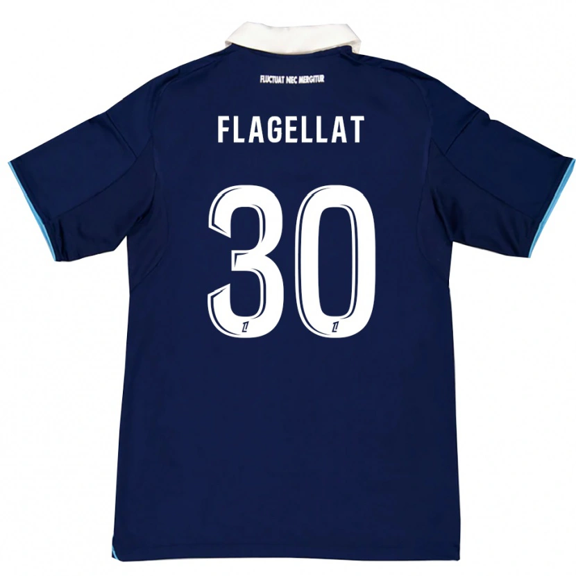 Danxen Män Alizée Flagellat #30 Mörkblå Vit Hemmatröja Matchtröjor 2025/26 Tröjor T-Tröja