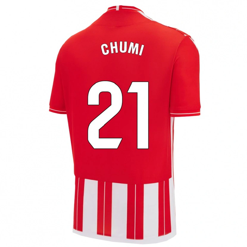 Danxen Män Chumi #21 Röd Vit Hemmatröja Matchtröjor 2025/26 Tröjor T-Tröja