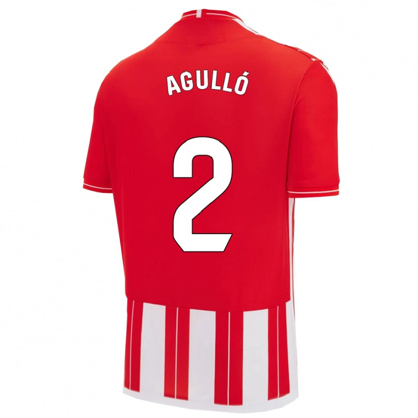 Danxen Män Vicente Agulló #2 Röd Vit Hemmatröja Matchtröjor 2025/26 Tröjor T-Tröja