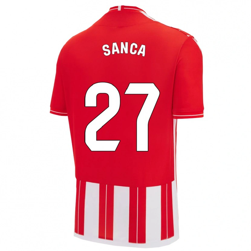 Danxen Män Marciano Sanca #27 Röd Vit Hemmatröja Matchtröjor 2025/26 Tröjor T-Tröja