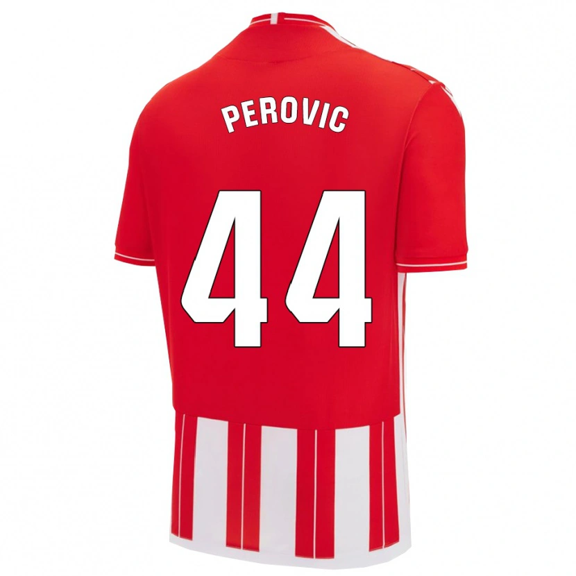 Danxen Män Marko Perovic #44 Röd Vit Hemmatröja Matchtröjor 2025/26 Tröjor T-Tröja